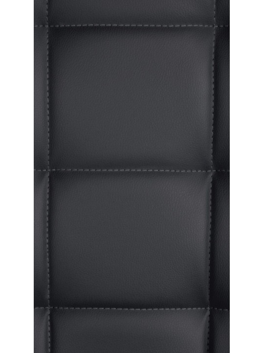 Taburete de bar Pekín V2 cuero artificial, negro