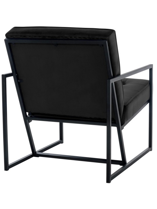 Tumbona Avon terciopelo, negro