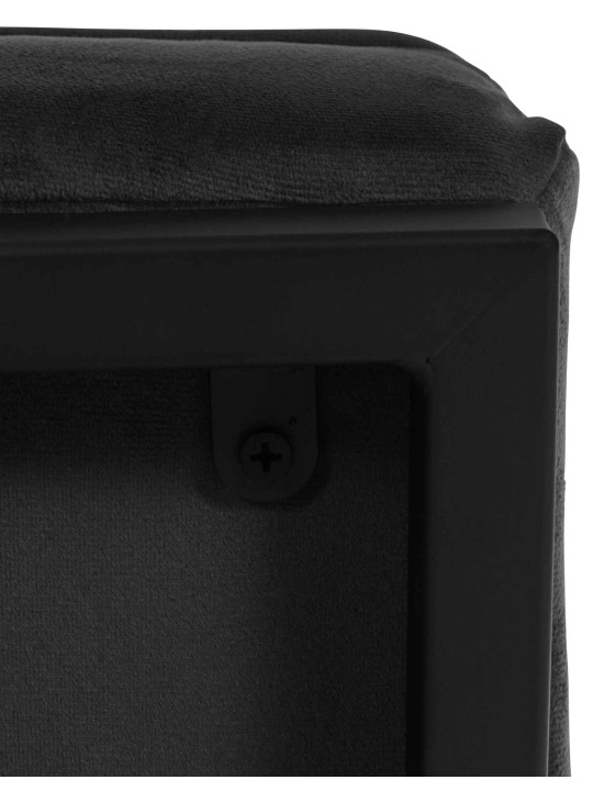 Tumbona Avon terciopelo, negro