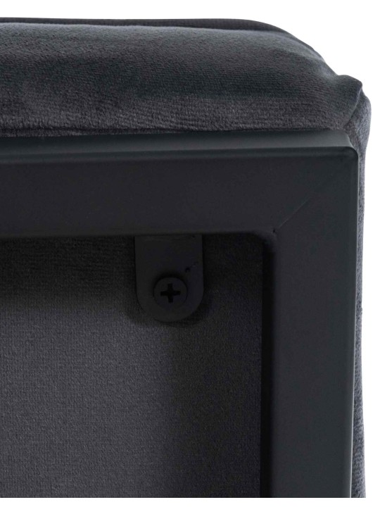 Tumbona Avon terciopelo, gris Tumbona Avon terciopelo, gris