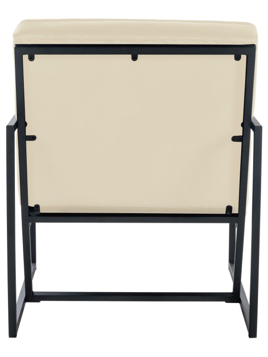 Tumbona Avon terciopelo, crema