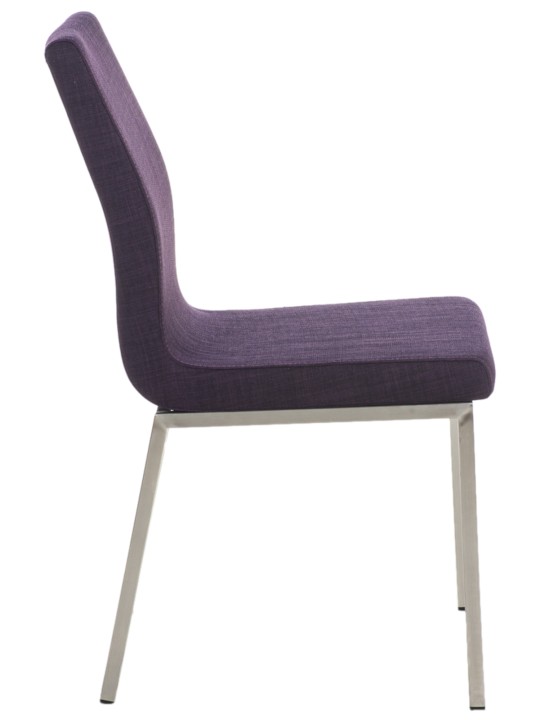 Juego de 2 sillas de comedor tela Colmar, lila Juego de 2 sillas de comedor tela Colmar, lila