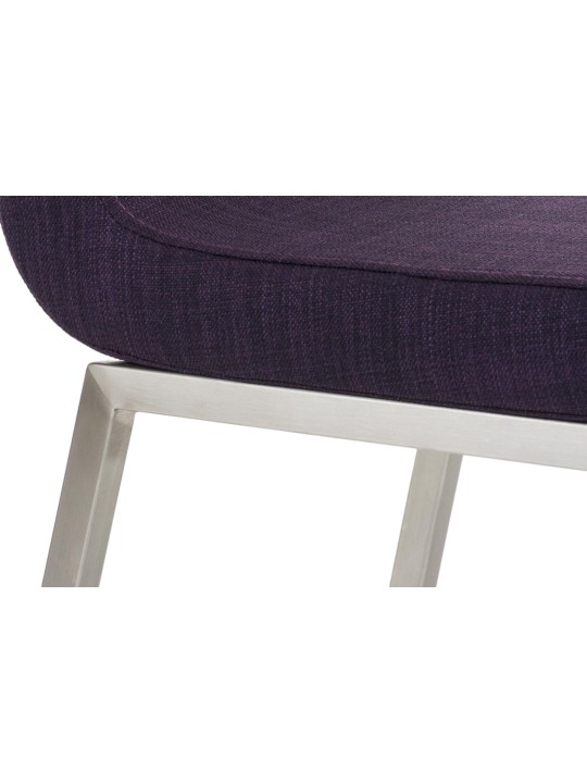 Juego de 2 sillas de comedor tela Colmar, lila Juego de 2 sillas de comedor tela Colmar, lila