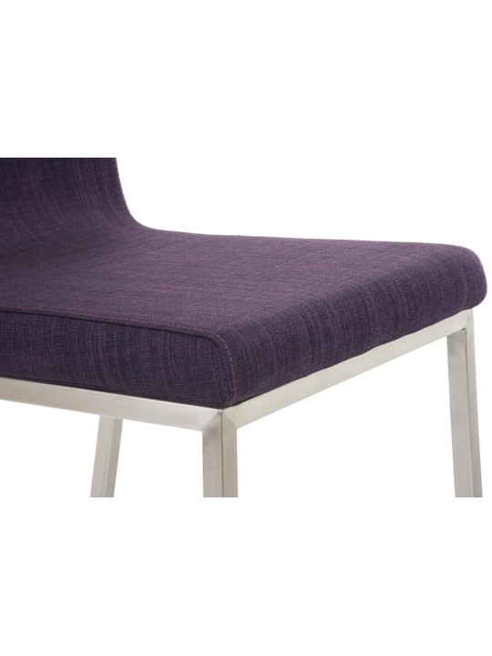 Juego de 2 sillas de comedor tela Colmar, lila Juego de 2 sillas de comedor tela Colmar, lila