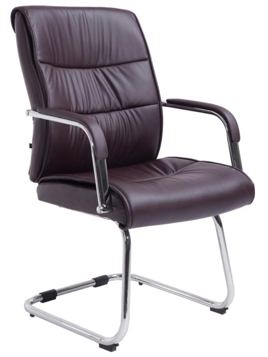 Juego de 2 sillas de visita Sievert, marrón