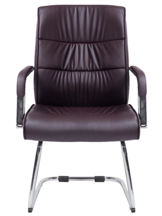 Juego de 2 sillas de visita Sievert, marrón