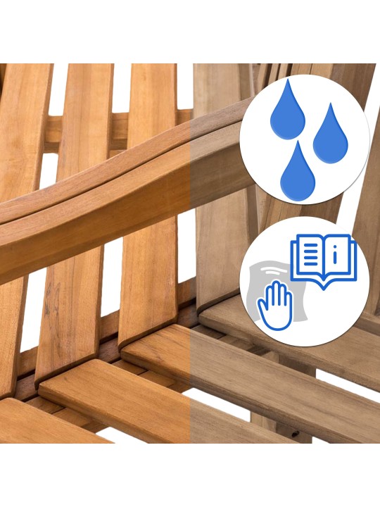 Banco árbol Sonja con reposabrazos 200 cm, teca