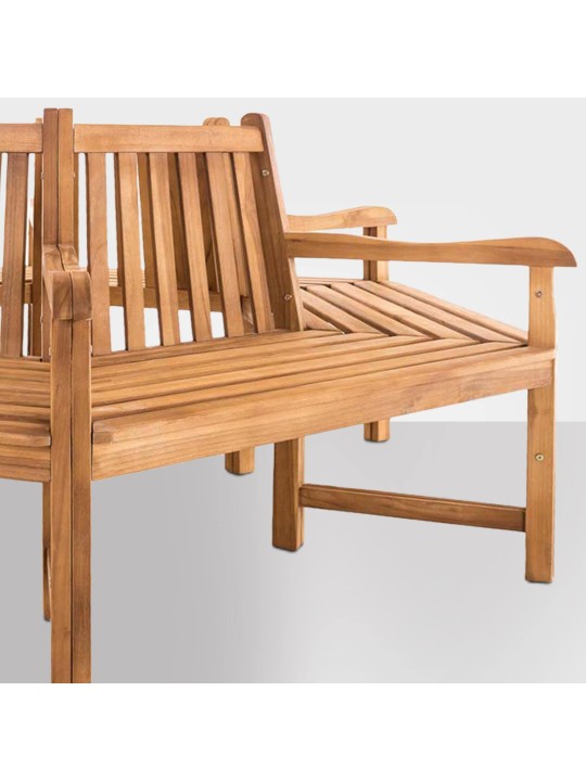 Banco árbol Sonja con reposabrazos 200 cm, teca