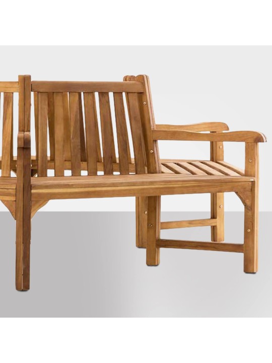 Banco árbol Sonja con reposabrazos 250 cm, teca