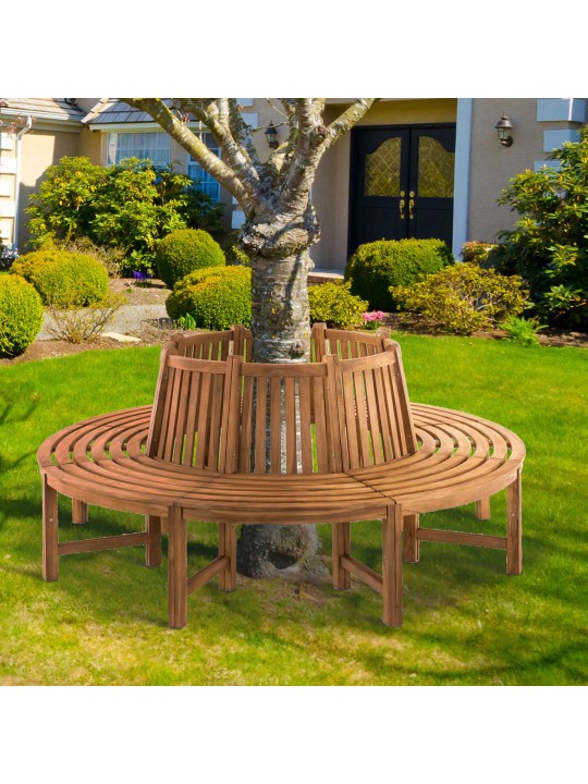 Banco de árbol Novum alrededor de 200 cm, teca