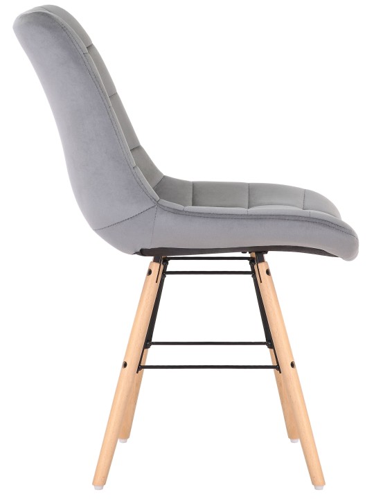 Silla Leni terciopelo, gris Silla Leni terciopelo, gris