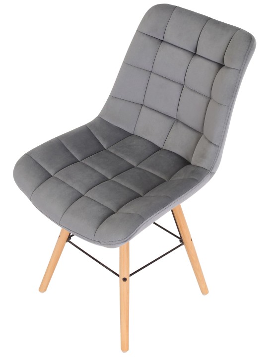 Silla Leni terciopelo, gris Silla Leni terciopelo, gris