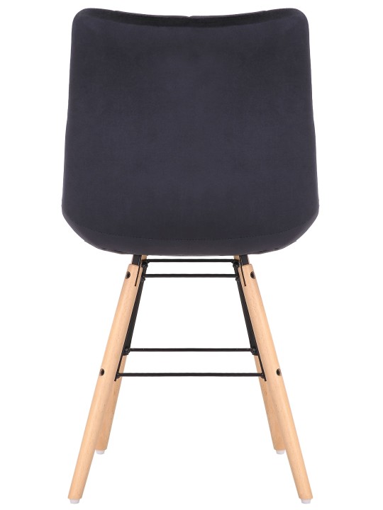 Silla Leni terciopelo, negro Silla Leni terciopelo, negro