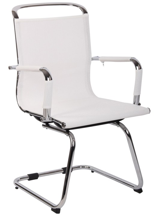 Silla de visita Barnet Mesh, blanco