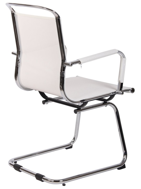 Silla de visita Barnet Mesh, blanco