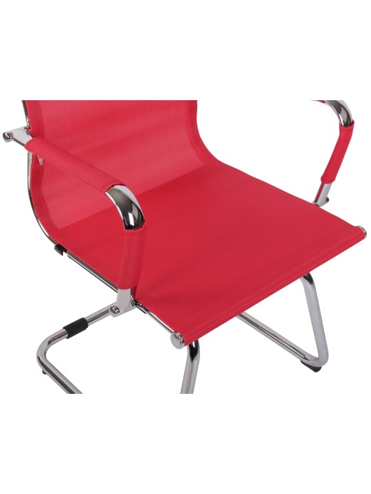 Silla de visita Barnet Mesh, rojo