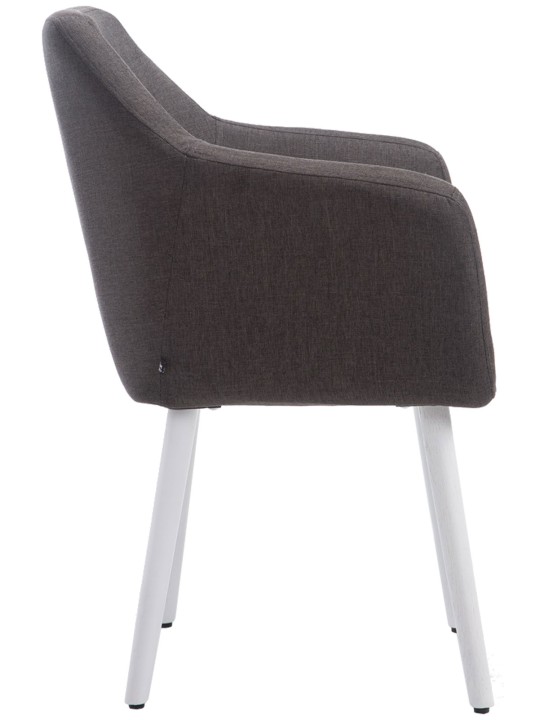 Silla Kuba tela, gris oscuro