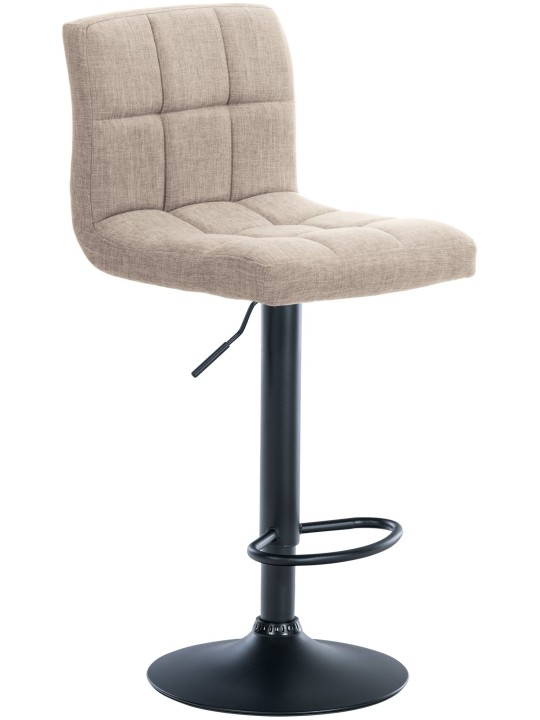 Taburete de bar Calma tela, crema