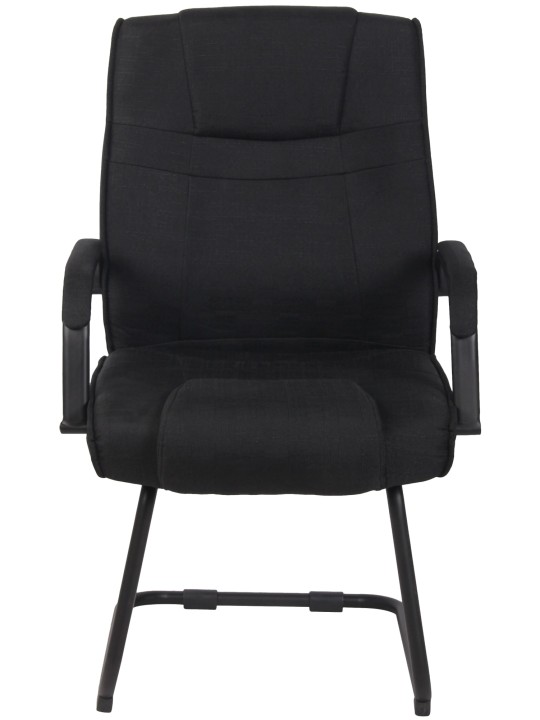 Silla de visita tela Attila, negro/negro Silla de visita tela Attila, negro/negro