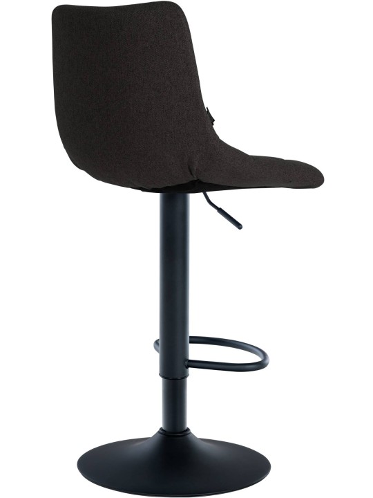 Taburete de bar Jerry tela, negro