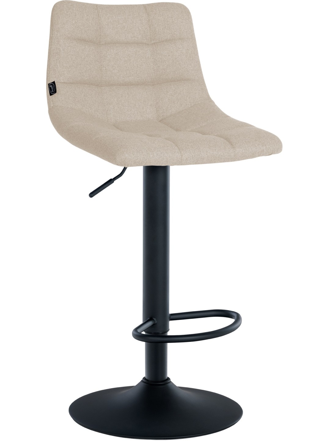 Taburete de bar Jerry tela, crema