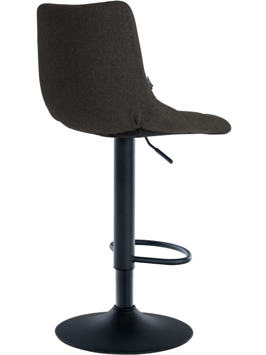 Taburete de bar Jerry tela, gris oscuro