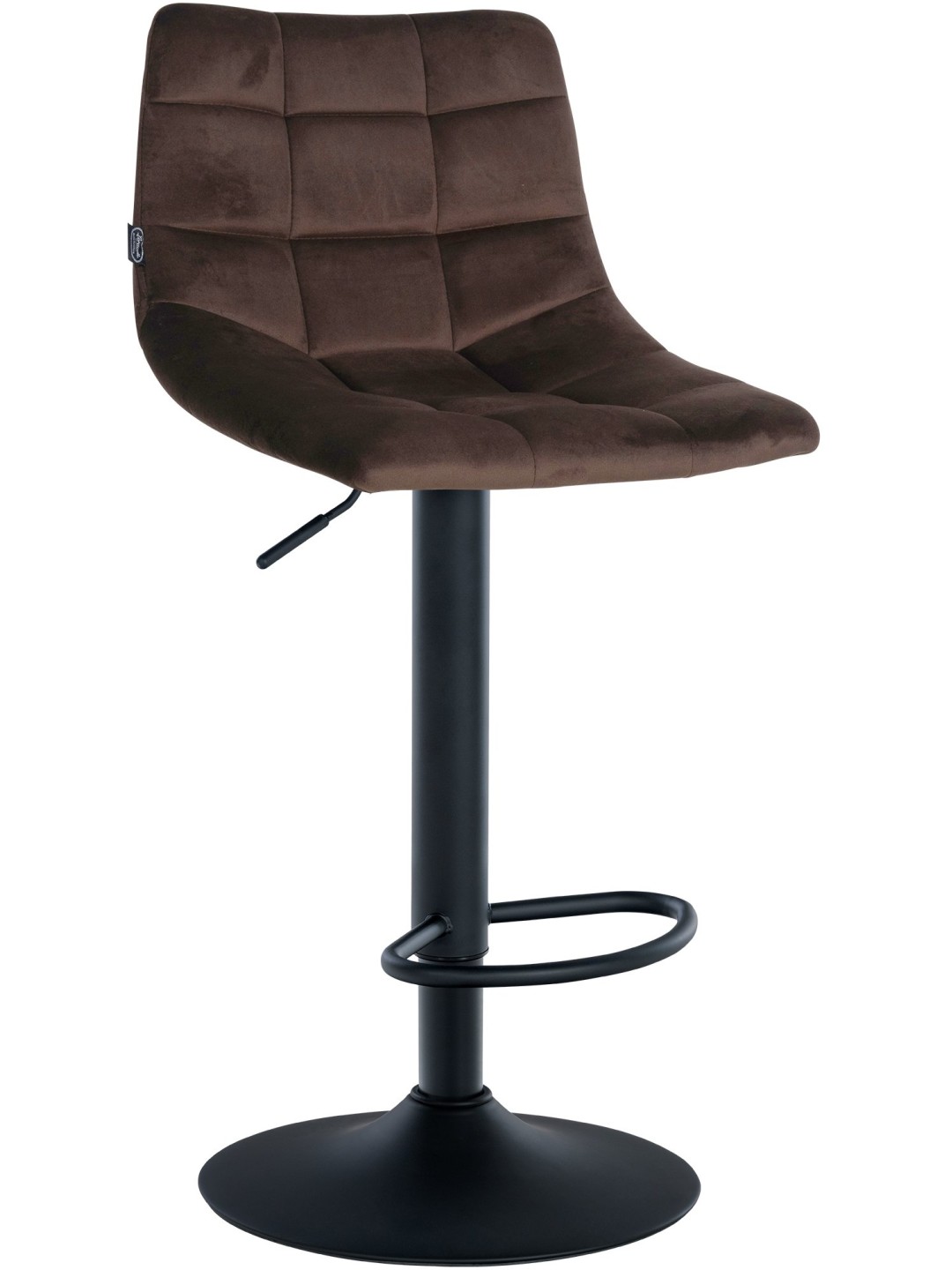 Taburete de bar Jerry terciopelo, marrón