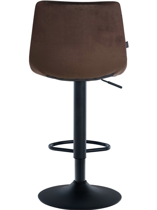 Taburete de bar Jerry terciopelo, marrón Taburete de bar Jerry terciopelo, marrón