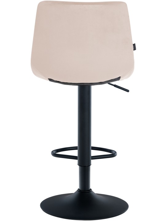Taburete de bar Jerry terciopelo, beige