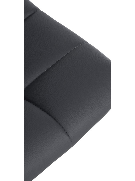 Taburete de bar Jerry de piel sintética, gris