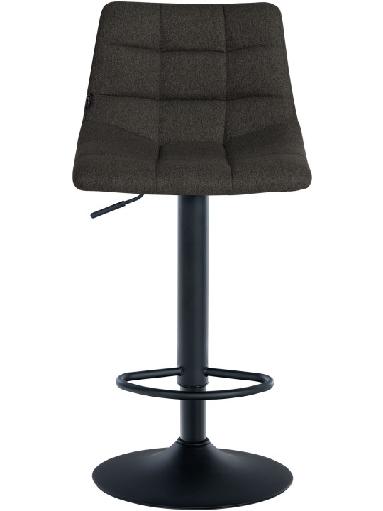 Taburete de bar Jerry tela, gris oscuro