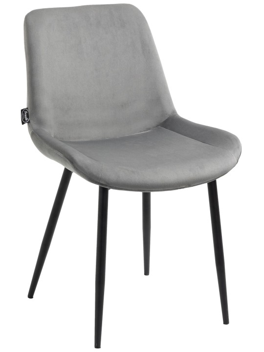 Juego de 4 sillas de comedor Victoria terciopelo, gris Juego de 4 sillas de comedor Victoria terciopelo, gris
