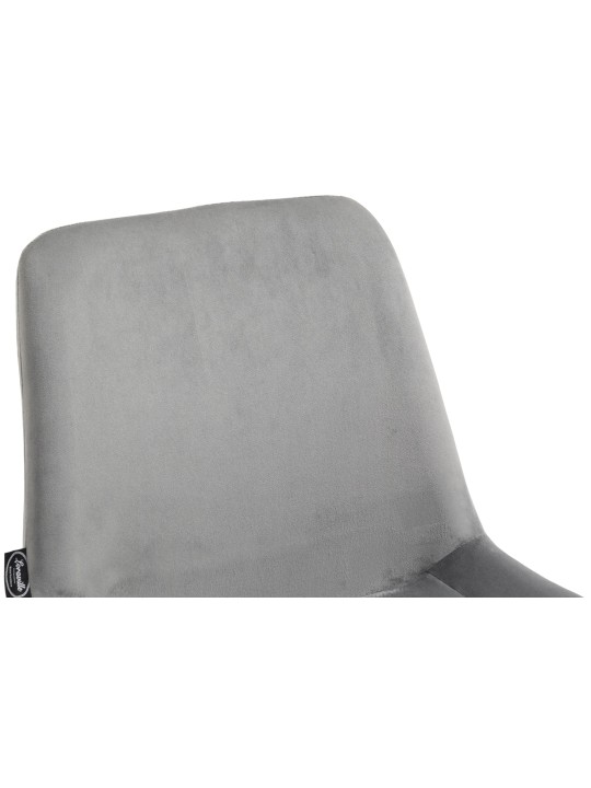 Juego de 4 sillas de comedor Victoria terciopelo, gris Juego de 4 sillas de comedor Victoria terciopelo, gris