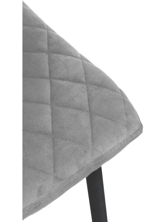 Silla Telde terciopelo, gris