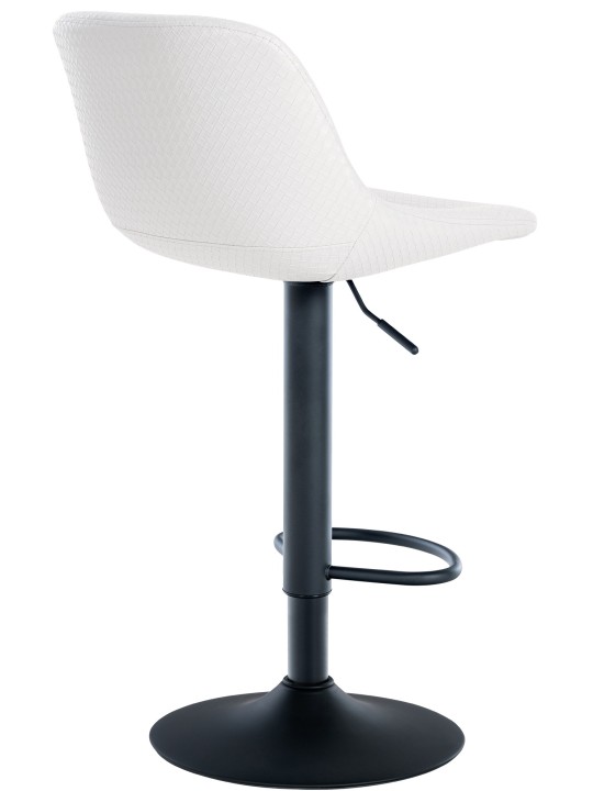 Taburete de bar Loft piel sintética, blanco