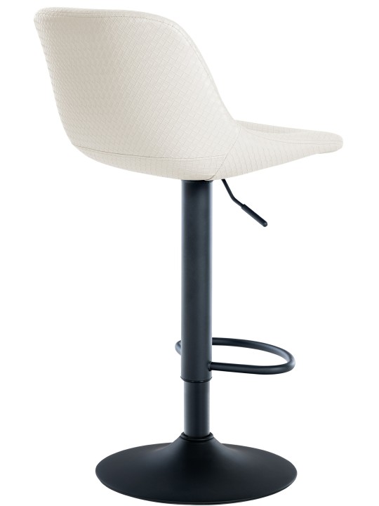Taburete de bar Loft piel sintética, crema