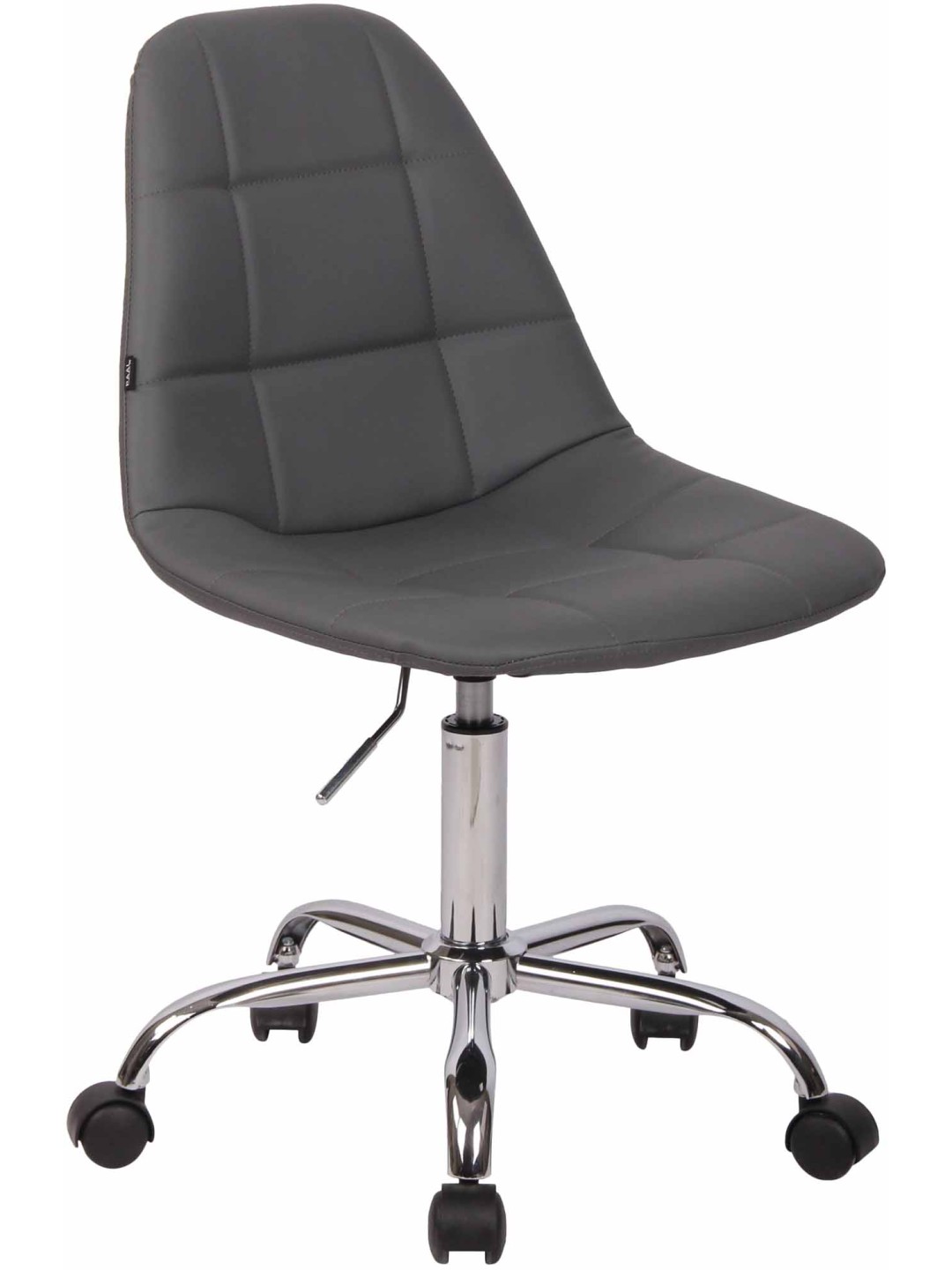 Silla de oficina Reims piel sintética, gris