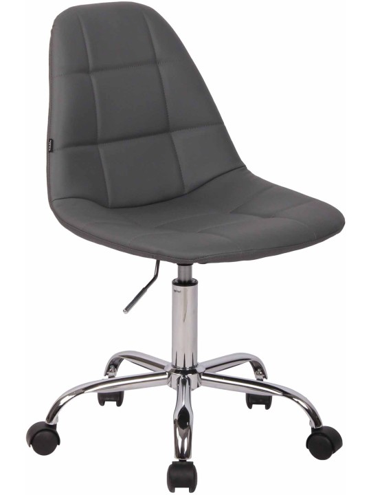 Silla de oficina Reims piel sintética, gris