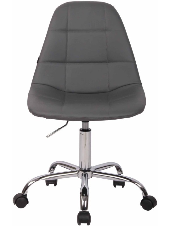 Silla de oficina Reims piel sintética, gris
