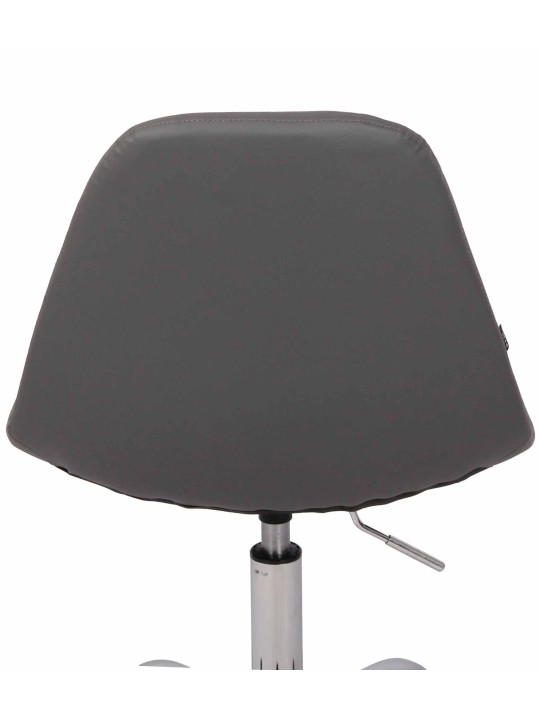 Silla de oficina Reims piel sintética, gris