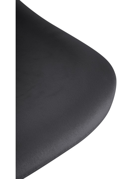 Taburete de bar Loft terciopelo, negro