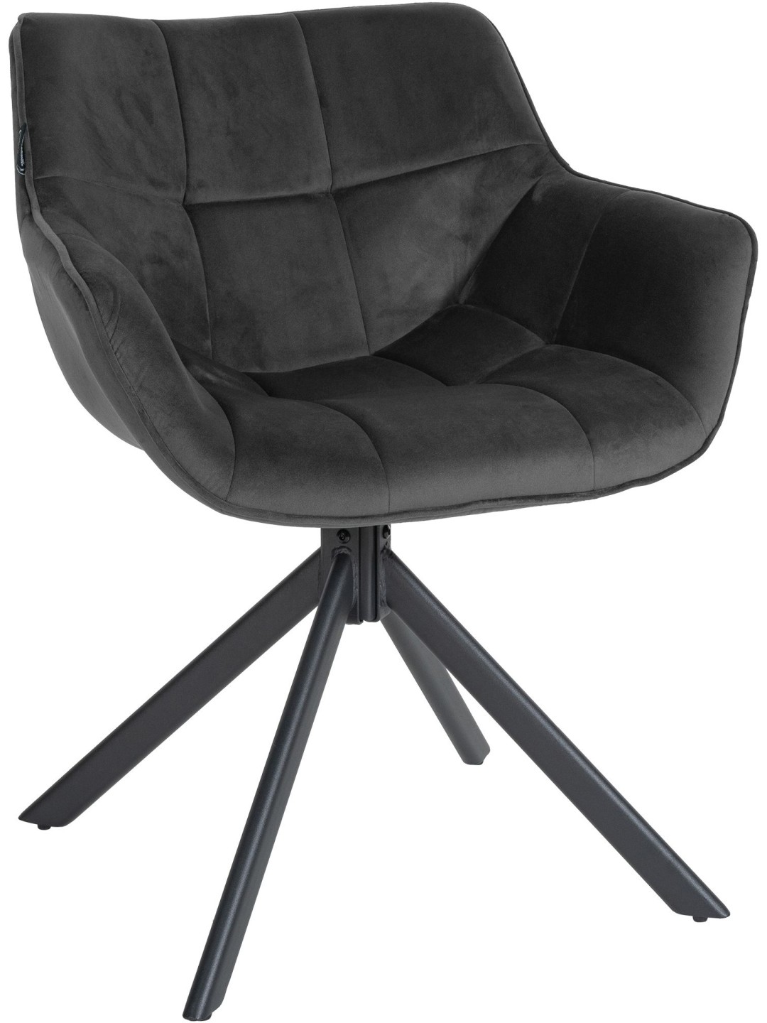Silla Westport Terciopelo, gris oscuro