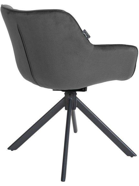Silla Westport Terciopelo, gris oscuro Silla Westport Terciopelo, gris oscuro