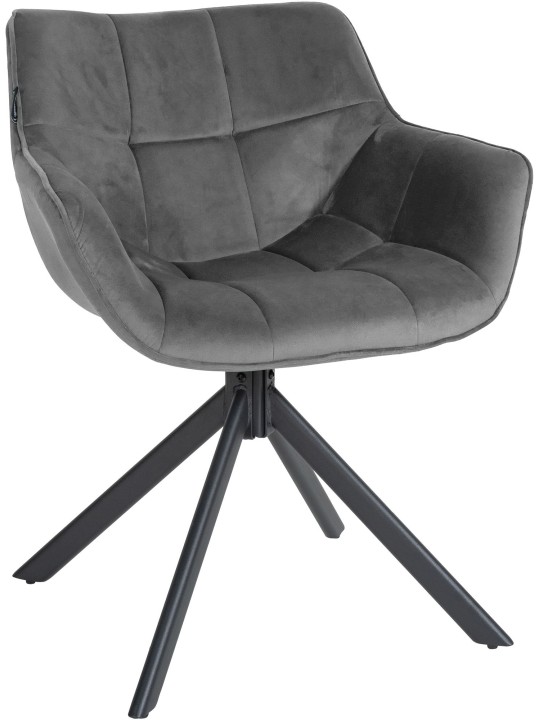Silla Westport Terciopelo, gris Silla Westport Terciopelo, gris