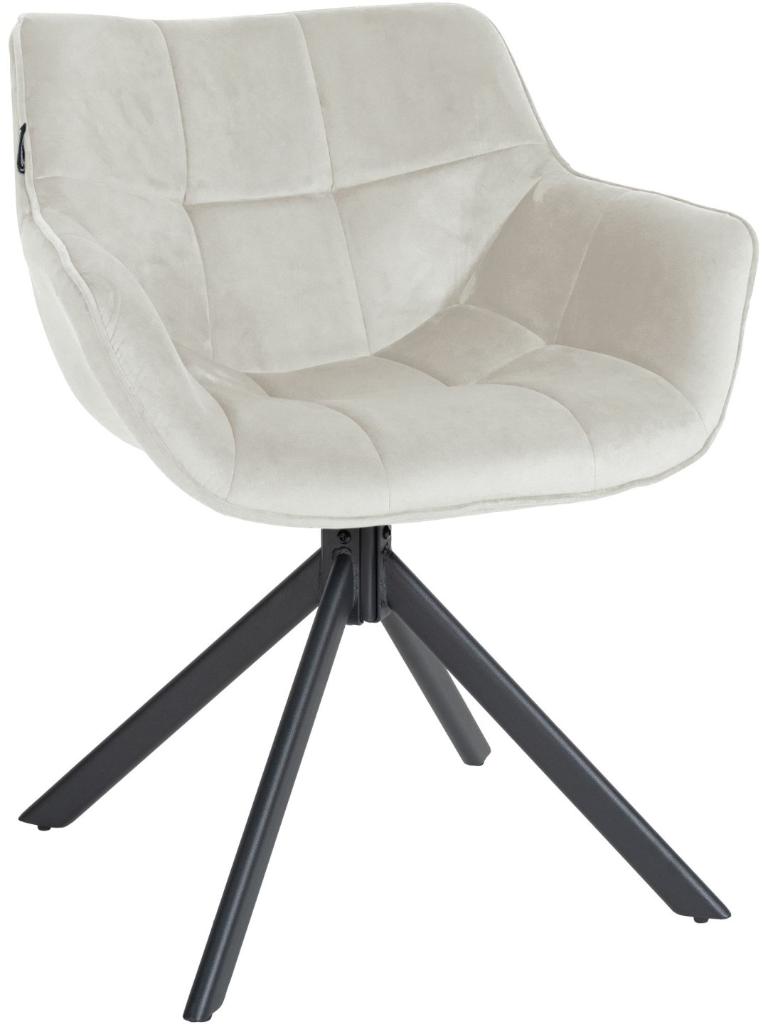 Silla Westport Terciopelo, crema