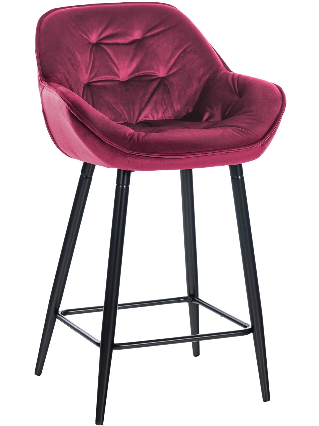 Taburete de bar Gibson 76 terciopelo, lila