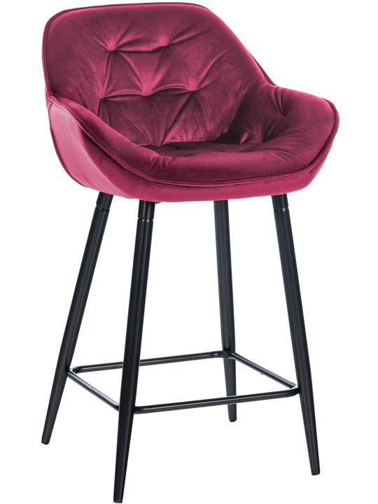 Taburete de bar Gibson 76 terciopelo, lila