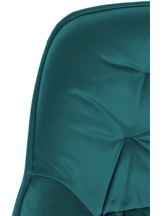 Taburete de bar Gibson 76 terciopelo, verde oscuro