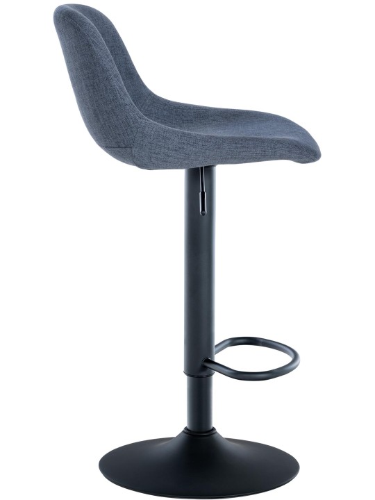 Juego de 2 taburetes de bar tela loft, azul