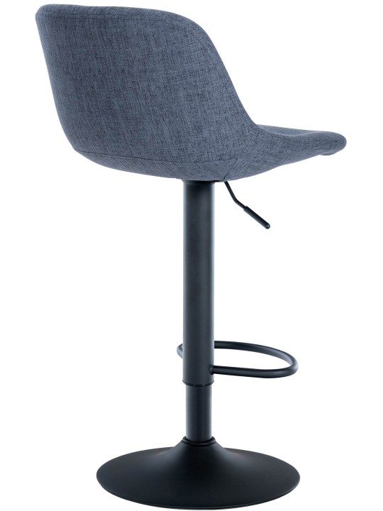 Juego de 2 taburetes de bar tela loft, azul